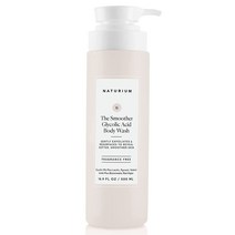 더 스무더 글리콜산 각질 제거 바디 워시 소프트 보습 클렌저, 16.9온스