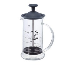 하리오 프렌치프레스 카페 프레스 슬림 240ml (그린 핑크 블랙), CPSS-2-TB블랙