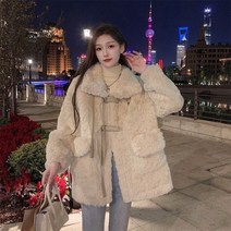 Z3JC 여성 도톰 하이넥 루즈핏 기모 코트