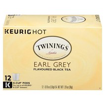 Twinings Keurig K-Cup 포드 브루어용 London 얼 그레이 맛 홍차 1인용 캡슐 12개 (2팩), 12 Count (Pack of 2)
