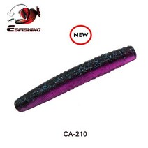 웜 기어 모터 ESFISHING 기교 10pcs 65mm 스틱 미끼 파이크베이스 실리콘 Pesca Isca 인공 낚시, CA210+65mm 10pcs