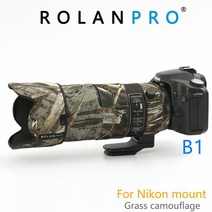 ROLANPRO-시그마 70-200mm F2.8 용 렌즈 카모플라주 코트 레인 커버 스포츠 렌즈 보호 케이스 나일론 방수 렌즈 코트, Nikon mount B1 0, 1 건