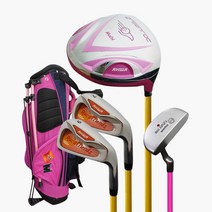 그린록 주니어 풀세트 4종세트(블루/핑크) 아화골프, 140~150m