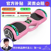 출퇴근 호버보드 전동휠 두발 원힐 투휠 10인치 7인치 대리기사 카트 킥보드 외발, 36V, 6.5인치 무드등 슈가파우더