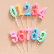 생일초 숫자초 파티초 컬러양초, 5번 숫자초