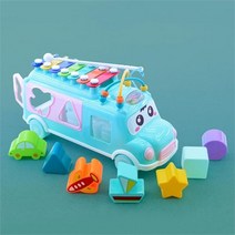 큰솔스토밍 가베가족 KS2805 뮤지컬버스 블루, one color/free
