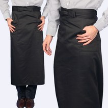 롱 허리앞치마 바리스타 바텐더 레스토랑 서빙 AE198, AE198 검정일반형FREE