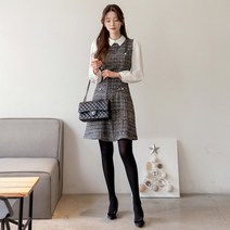 시크라인 프랜 체크 원피스 CLKD-O-44