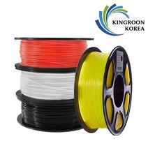 [킹룬 정품] PETG 필라멘트 1.75mm 3D프린터 필라멘트 1KG, 옐로우