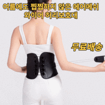 한양코리아 허리부목 의료용허리보호대 약국허리 홈쇼핑 여름용 복대 척추 디스크 여름 지지대 요추