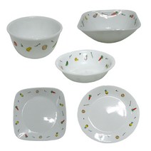 코렐 샐러드시즌 공기 대접 냉면기 찬기 접시 식기 그릇 단품선택, 1개