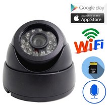 ip 카메라 wifi 1080p 960p 720p hd cctv 감시 비디오 보안 무선 오디오 ipcam 실내 적외선 wi fi 돔 홈 카메라, 720p 카메라 전용, 6mm