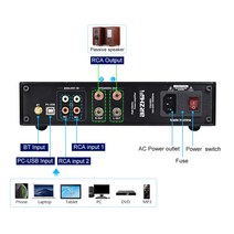 인티앰프 BRZHIFI APTX 블루투스 5.0 파워 앰프 TPA3255 300 Wx2 디지털 사운드 USB RCA DAC 홈 시어터, 01 은