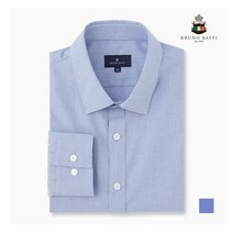 인디안 BRUNO BAFFI 블루 잔조직 드레스셔츠_MARTLWF7551