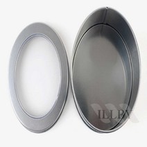 일비 원형 틴케이스 소품정리 원형쿠키통 방산시장캔들, 90x35mm - 투명창