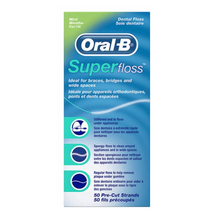 오랄비 슈퍼플로스 치실, 2개, 50개입