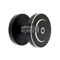 강화도어손잡이/건축용/원형/흑색/규격선택, 1) 65파이