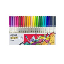 모나미 네임펜F(중간글씨용) 24색세트