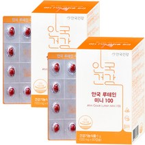 안국건강 안심캡슐 안국 루테인 미니 100 (100mg x 60캡슐), 2개