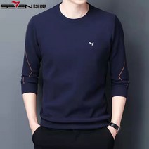 라운드넥긴팔티 가을겨울 칠패 남성의류 롱슬리브티 후라이스 중년 청년 캐쥬얼 이너티셔츠 상의 트렌드 3270929031