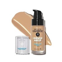 REVLON Revlon의 리퀴드 파운데이션 중성 건성 피부용 ColorStay 페이스 메이크업 SPF 20 롱웨어 미디엄풀 커버리지 매트 피니시 오일 프리 240 미디엄 베이지, Beige, 1 Fl Oz (Pack of 1)