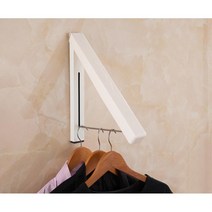 당겨서 펼치는 벽 접이식행거 좁은공간 틈새옷걸이 코트옷걸이 양복옷걸이, 1개