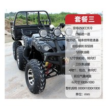 4륜바이크 오프로드 산악 농업용 사발이 오토바이, 250사륜바이크+6휠버킷패키지3