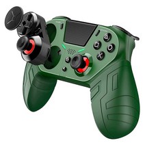 PS4 Elite/Slim/Pro 콘솔과 호환되는 4x 프로그래머블 백 버튼이있는 무선 게임 컨트롤러 패드 조이스틱, [01] green