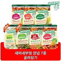 새미네부엌 김치양념 겉절이 오이소박이 깍두기 보쌈김치 신제품 열무김치 물김치 7종, 6개, 오이소박이양념 120g