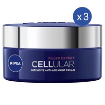 니베아 셀룰러 필러 엑스퍼트 인텐시브 안티-에이지 나이트크림 50Ml Nivea Intensive Anti-Age Night Cream, 3개