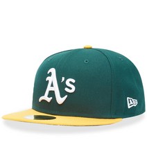 New Era 오클랜드 어슬레틱스 59Fifty 핏 캡 - 그린 야구모자 191910