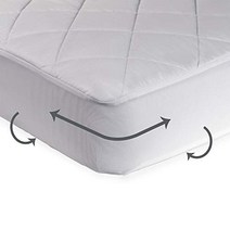 Sealy Cool Comfort Fitted Infant/Toddler Crib Mattress Pad - Moisture Wicking 100% Waterproof Layer, 1