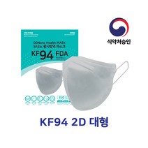 도나노황사방역마스크(KF94)(대형)(회색)_귀가편하고 호흡이편한새부리형도나노마스크