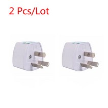 스마트 플러그 스마트콘센트 스위치 멀티탭 125pcs 여행 플러그 어댑터 전원 어댑터 3 핀 플랫 플러그 nz au 변환기 usukeu 호주 뉴질랜드 용 au 플러그 충전기, 2개