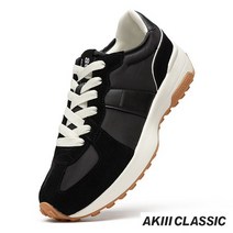 남녀 캐주얼 빈티지 스니커즈. 펜사토 블랙