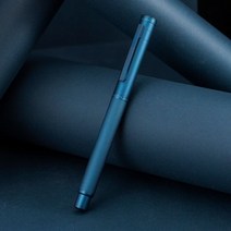 Hongdian 다크 블루 포레스트 금속 만년필 펜촉 EFF벤트 아름다운 나무 질감 뛰어난 쓰기 비즈니스 사무실 펜 신제품, Dark Blue--One Pen_Medium 0.7m
