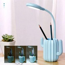 여학생 파스텔톤 펜꽂이 LED 책상조명 책상용스탠드, 그린