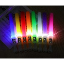 LED응원봉/불빛응원봉/야간응원용품/파티소품/행사봉/야광응원도구/콘서트야광봉, LED칼라응원봉-화이트(인쇄된것)
