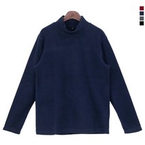티데일리 남녀공용 오버라인 후리스 폴라 티셔츠 반목 목티 95~115 긴팔