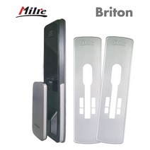 밀레시스텍 푸시풀 도어락 BT-P200S 현관문 디지털도어락+보강판
