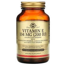 Solgar Vitamin E 134 mg (200 IU) 100 Vegetarian Softgels, 200 IU