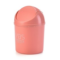 미니 자동차 작은 쓰레기통 잡화 배럴 상자 데스크탑 쓰레기 바구니 쓰레기통 쓰레기통 홈 자동 인테리어 장식 액세서리, 주황색