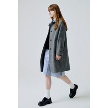 헤지스레이디스 [HSCO-2D903] 헤지스레이디스[Harris Tweed]래글런 소매 해링본패턴 롱기장 맥코트