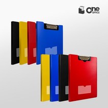 원오피스 신소재 골가라 명함 포켓 덮개형 레포트 화일 덮개 클립보드 A4 A5, 블랙, A4(명함포켓)