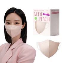 누이누아 아이테라 라이트핏 컬러마스크 대형, 25매입, 1개, 누드피치(L)