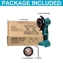 충전식광택기 차량용 무선 고출력 폴리싱 셀프 왁싱기 21V 브러시 없는 소형 전동 각도 연마기 18V Makita 배터리 충전식 180 ° 회전, 배터리 없음