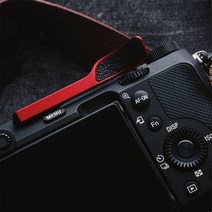 [코엠] 소니 A7C 카메라 엄지그립, 레드, [디럭스] A7C, 1개