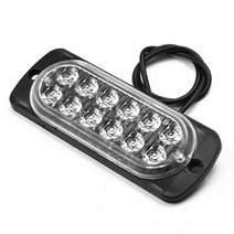 포그램프 안개등 자동차 차량 12led 오프로드 안개 빨간불 트레일러 트럭 안전 긴급 작업 안개 빨간불 dc 12v 24v 36w led 긴급 조명, 없음