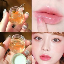 체리 허니 모이스처라이징 립 마스크 젤리 립밤 내추럴 모이스처라이징 에센스 안티 크래킹 립 케어 세럼 페이드 잔주름, K415-2, 1개