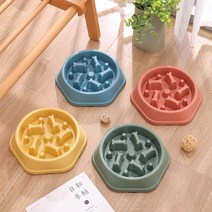 굳띵 반려동물 강아지 고양이 급체방지 그릇, 핑크